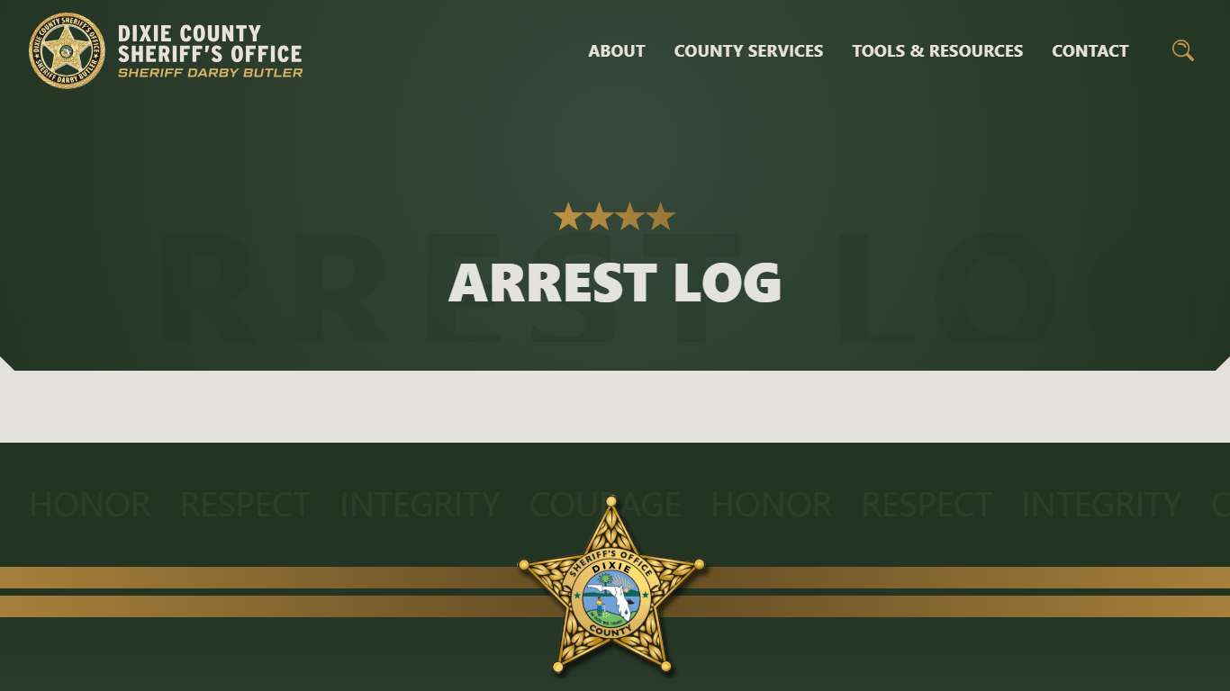 Dixie County Sheriff Arrest Log | Recent Arrests & Charges
